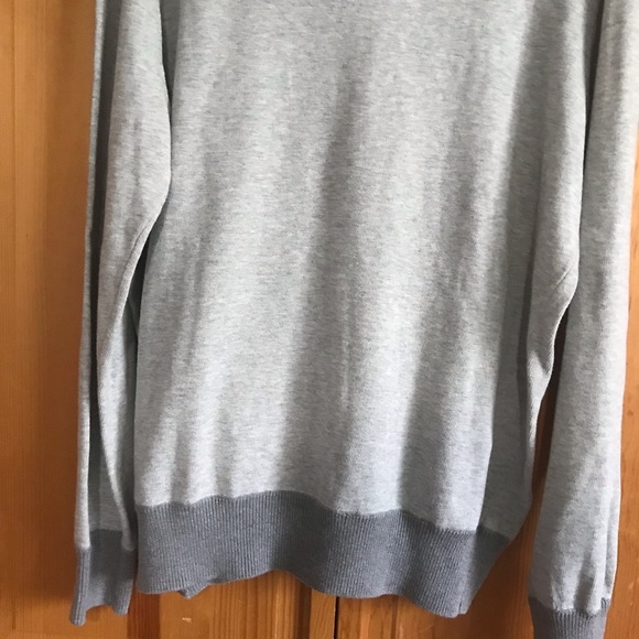 J. Crew Shawl Collar Cotton Sweater Men’s Gray - Picture 9 of 12